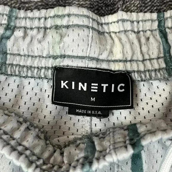 Kinetic Kings Men's Short M Made In USA 4.5" Inseam Striped Drawstring Unlined - Picture 4 of 12
